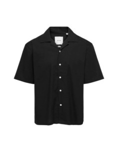 Chemise noire Only & Sons homme