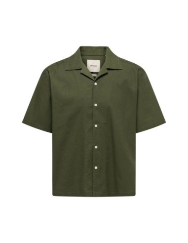 Chemise verte Only & Sons homme