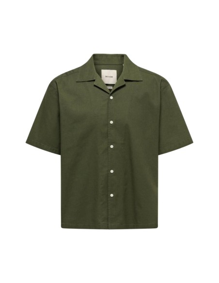Chemise verte Only & Sons homme