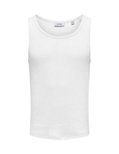 Débardeur blanc Only & Sons homme