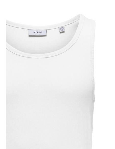 Débardeur blanc Only & Sons homme