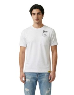 T-shirt blanc imprimé Only & Sons homme