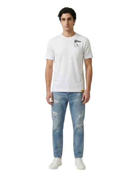 T-shirt blanc imprimé Only & Sons homme