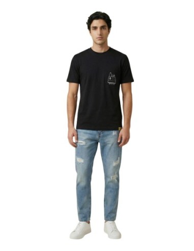 T-shirt noir imprimé Only & Sons homme