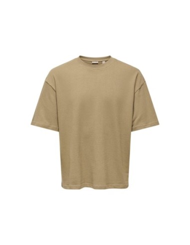 T-shirt marron Only & Sons homme