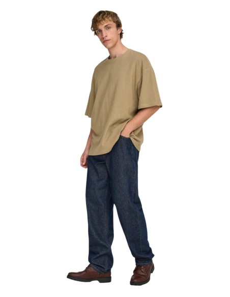 T-shirt marron Only & Sons homme