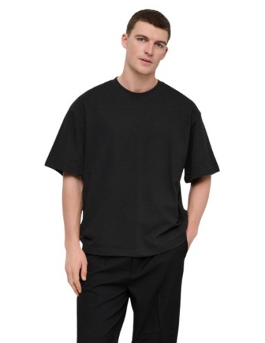 T-shirt noir Only & Sons homme