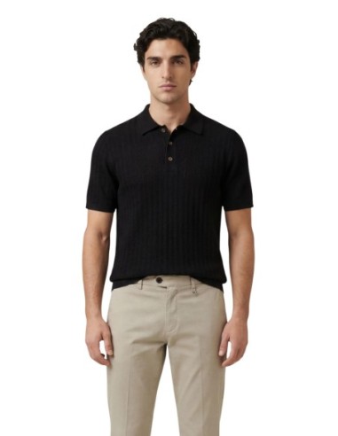 Polo noir boutons Only & Sons homme