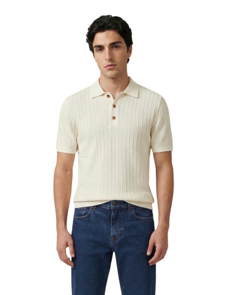 Polo blanc boutons Only & Sons homme