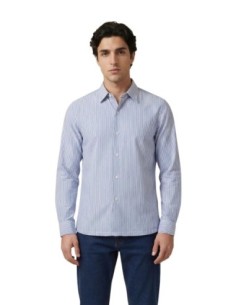 Chemise rayée bleu azur Only & Sons homme