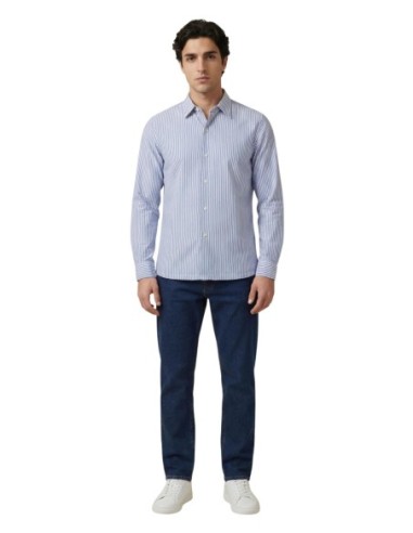 Chemise rayée bleu azur Only & Sons homme