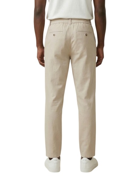 Pantalon beige coton lin Only & Sons homme