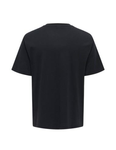 T-shirt noir imprimé Only & Sons homme