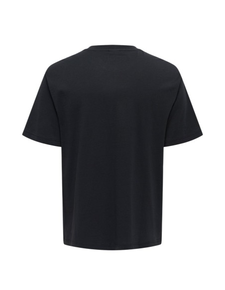 T-shirt noir imprimé Only & Sons homme