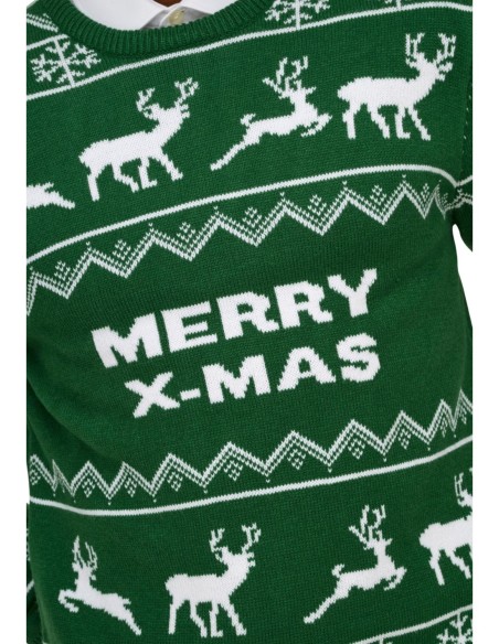 Pull vert imprimé Only & Sons homme