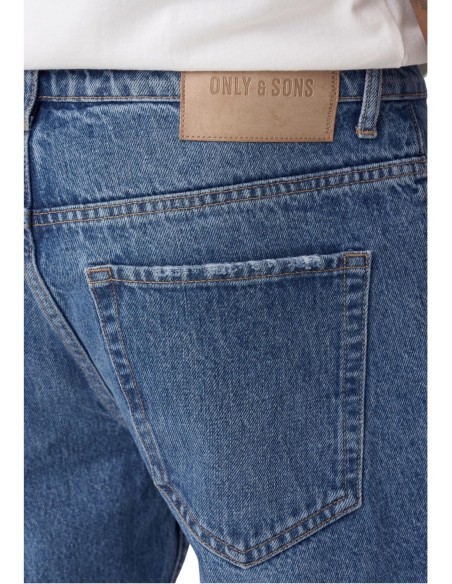 Jean bleu azur coton bio Only & Sons homme