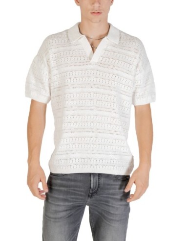Polo blanc Only & Sons homme