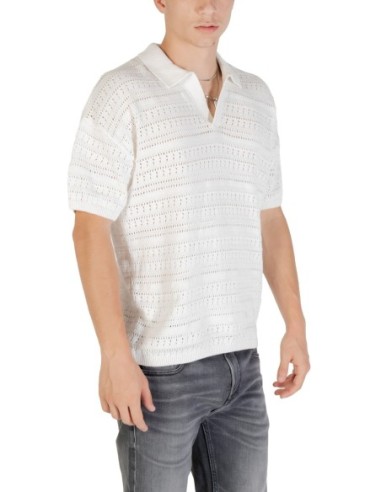 Polo blanc Only & Sons homme