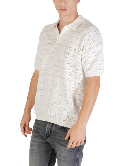 Polo blanc Only & Sons homme