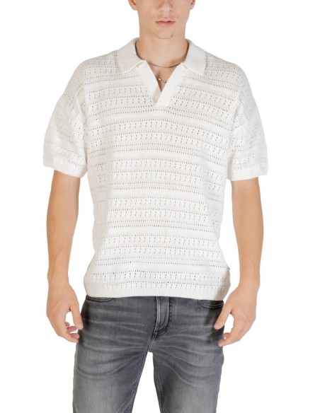 Polo blanc Only & Sons homme