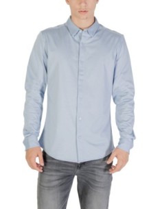 Chemise bleu azur slim Only & Sons homme