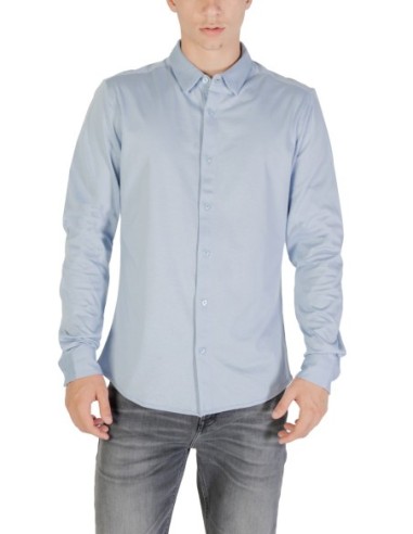 Chemise bleu azur slim Only & Sons homme