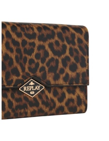 Portefeuille léopard Replay femme