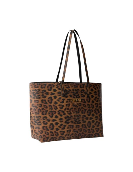 Sac léopard Replay femme