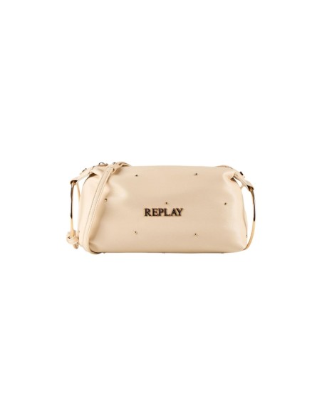 Sac beige bandoulière Replay femme