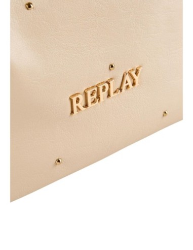 Sac beige bandoulière Replay femme