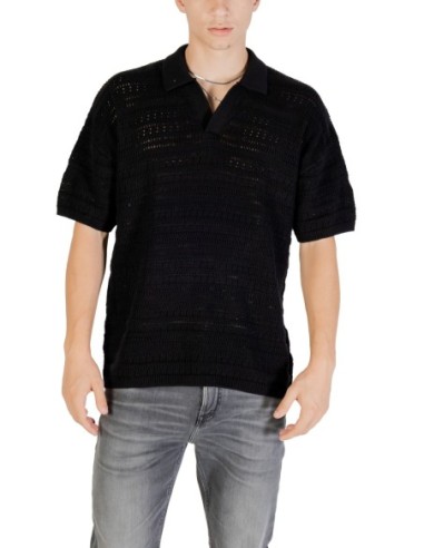 Polo noir Only & Sons homme