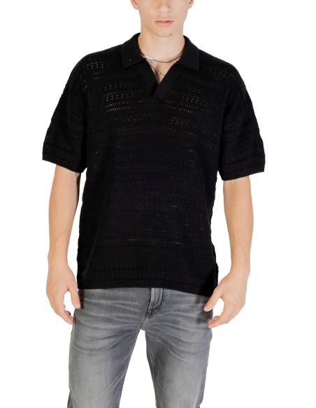 Polo noir Only & Sons homme