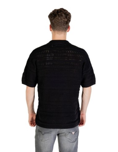 Polo noir Only & Sons homme