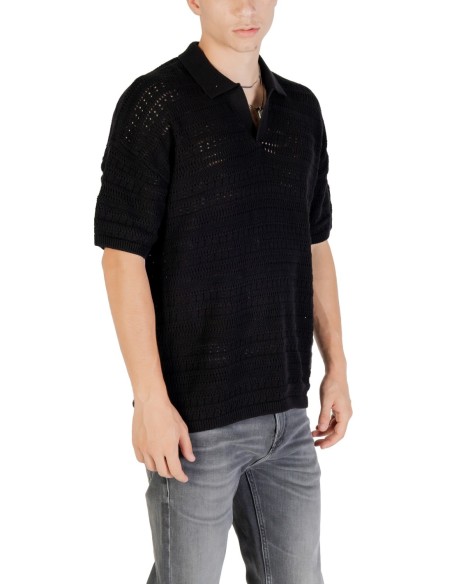 Polo noir Only & Sons homme