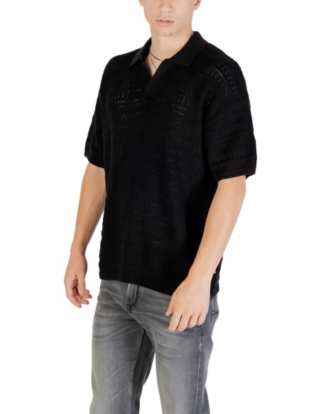 Polo noir Only & Sons homme