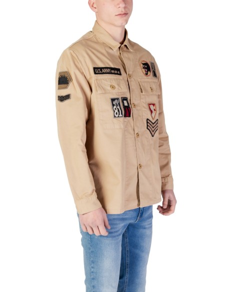 Chemise beige Replay homme