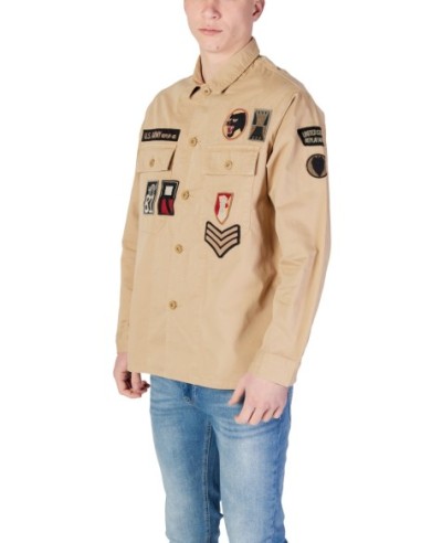 Chemise beige Replay homme