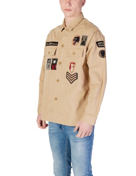 Chemise beige Replay homme
