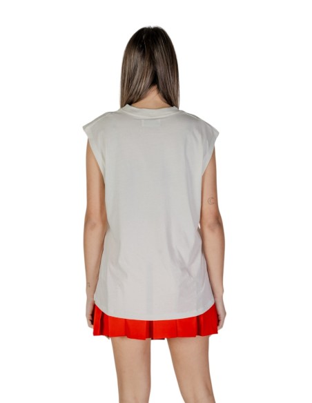 Débardeur blanc imprimé Replay femme