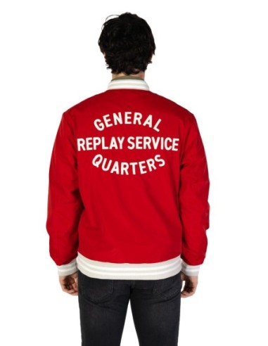 Veste rouge Replay homme