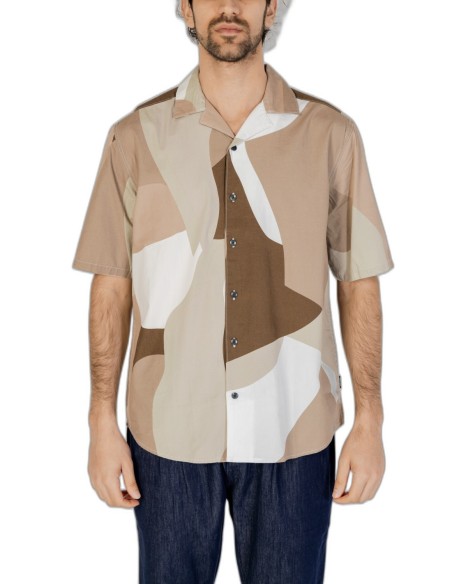 Chemise marron imprimée Only & Sons homme