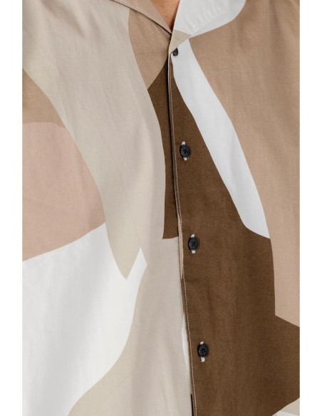 Chemise marron imprimée Only & Sons homme