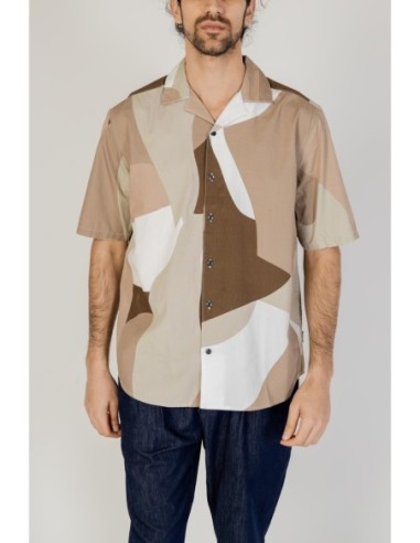 Chemise marron imprimée Only & Sons homme