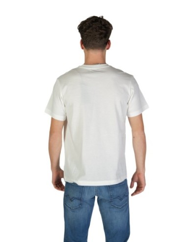 T-shirt blanc coton Replay homme