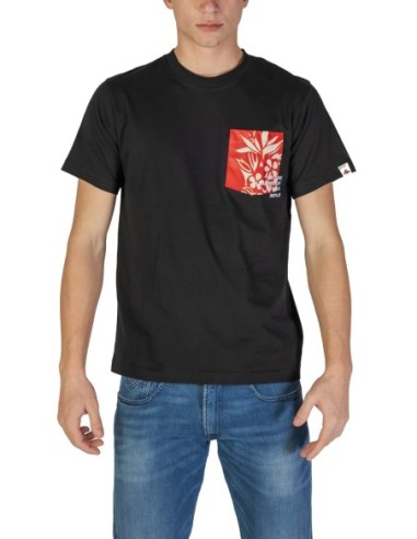 T-shirt noir coton Replay homme
