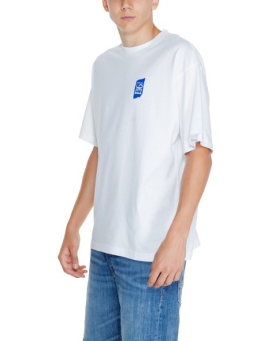 T-shirt blanc monochrome Replay homme