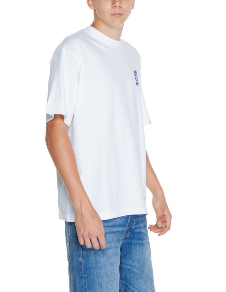 T-shirt blanc monochrome Replay homme