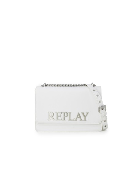 Sac blanc bandoulière Replay femme