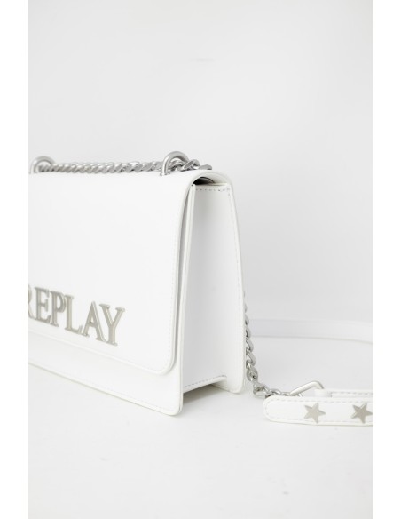 Sac blanc bandoulière Replay femme