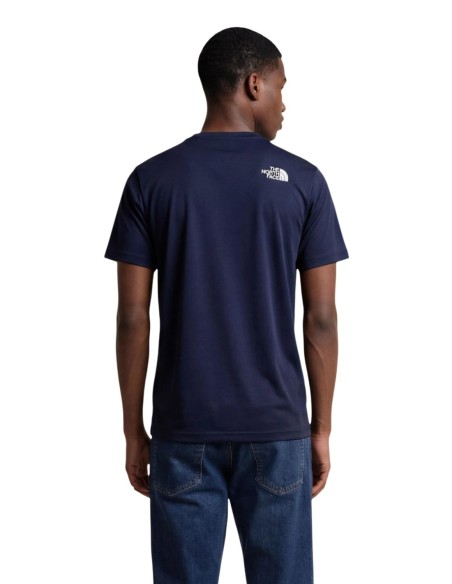 T-shirt bleu logo The North Face homme